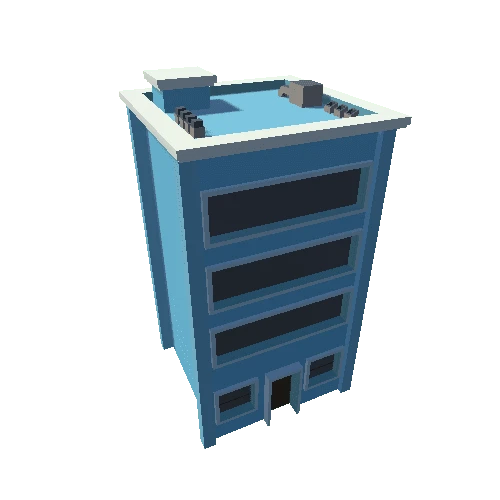 Medium Building - Blue 02